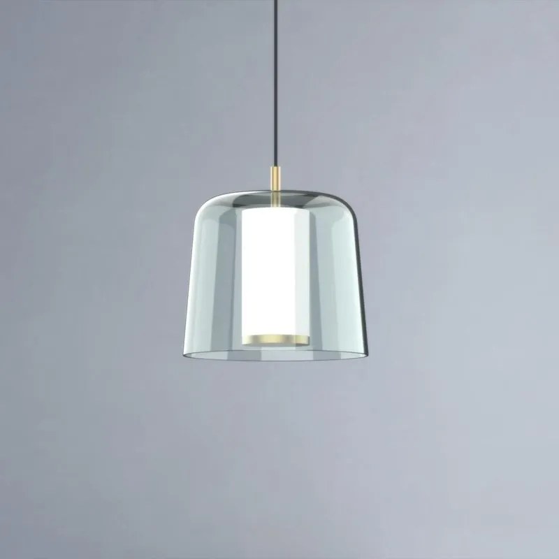 Lampadario Moderno Frieda oro paralume oro G9 MILOOX