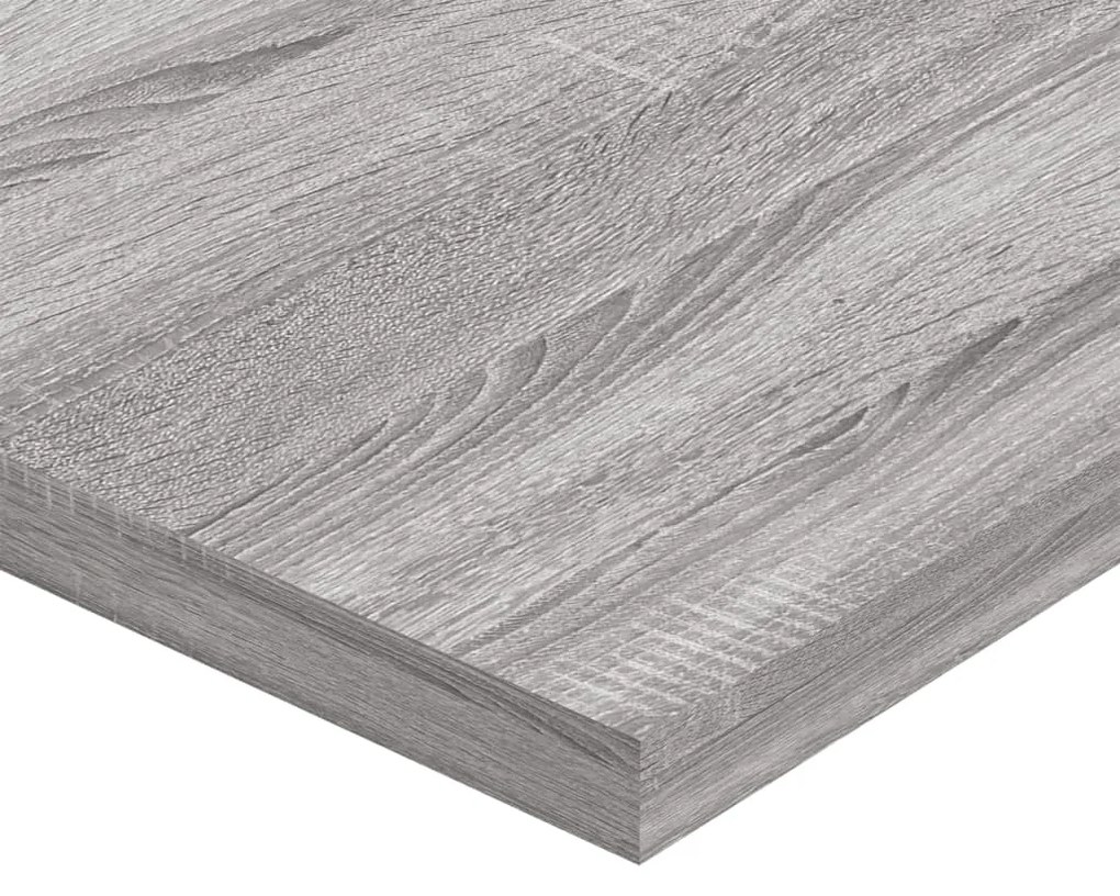 Mensole Parete 4pz Grigio Sonoma 60x30x1,5cm Legno Multistrato