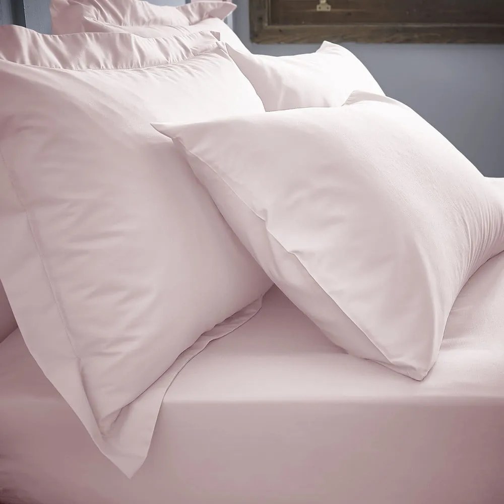 Set di 2 federe in cotone Oxford Blush, 50 x 75 cm Cotton Percale - Bianca