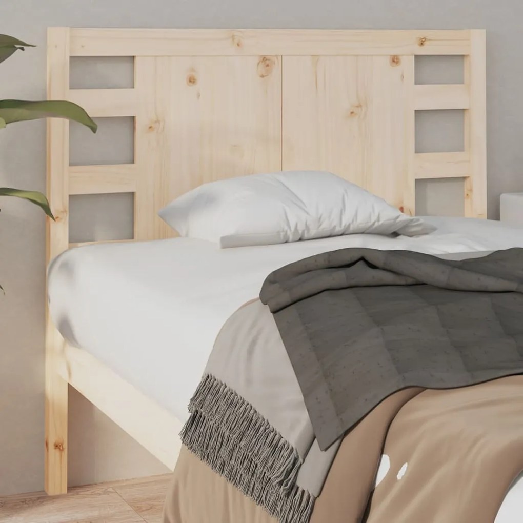Testiera Per Letto 96x4x100 Cm İn Legno Massello Di Pino /