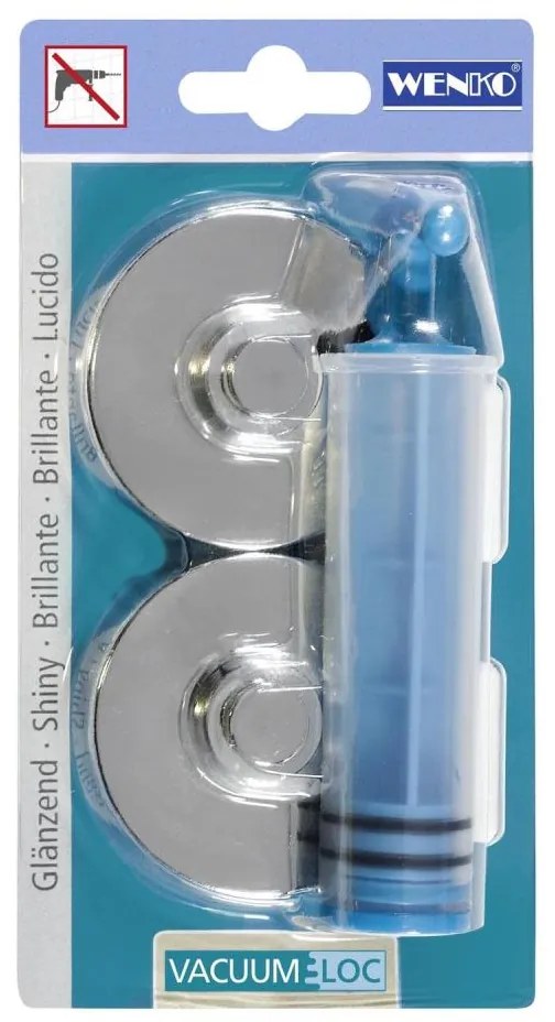 WENKO 20643100 – Adattatore CLA+PREM+STYLE AD VL 6x2,8 cm cromo lucido