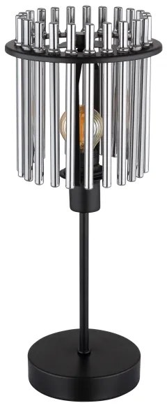 Globo 15698T - Lampada da tavolo GORLEY 1xE14/40W/230V diametro 15 cm nero