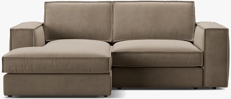 Divano angolare Pola in velluto – 226x158x88 cm