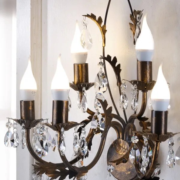 ONLI - Applique TERESA 5xE14/6W/230V bronzo