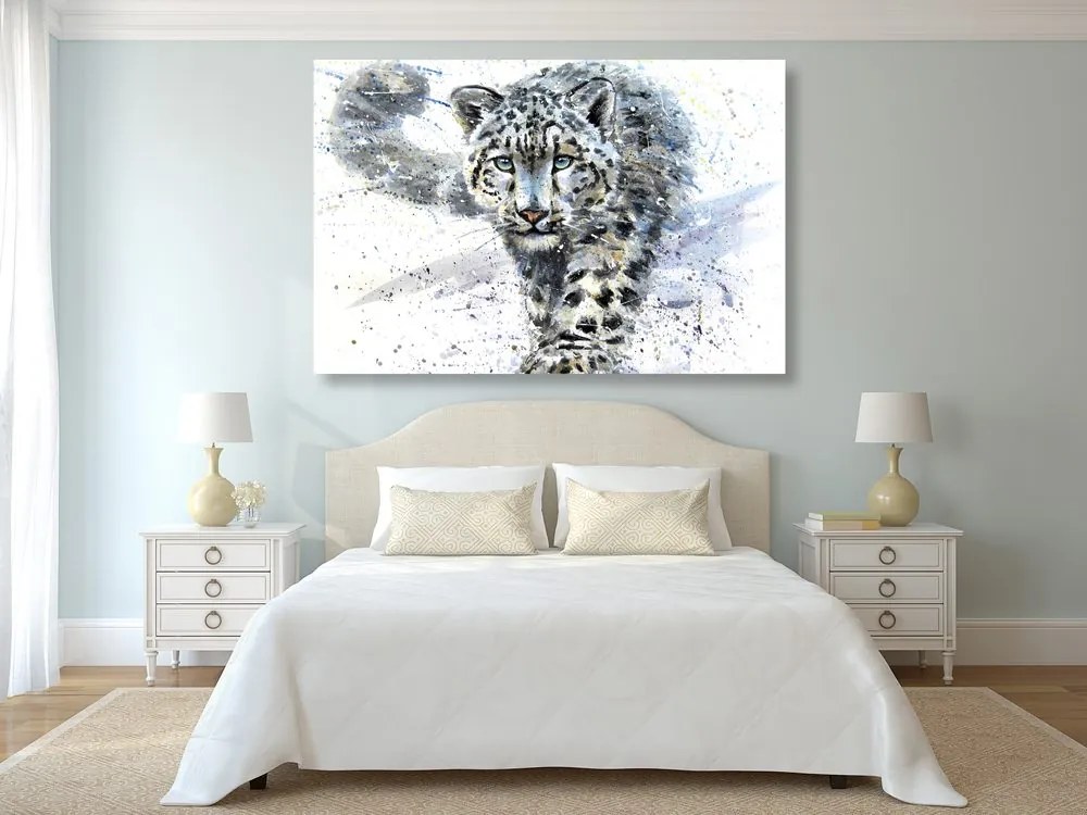 Quadro su tela – Leopardo disegnato