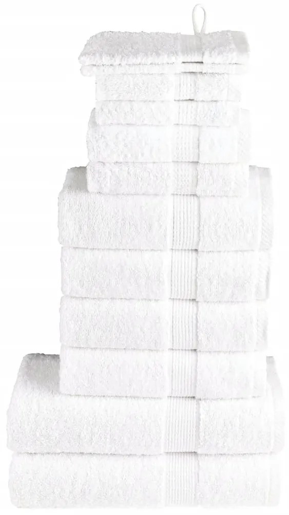 Set Asciugamani Solund 12 Pz Bianchi 600 Gsm /