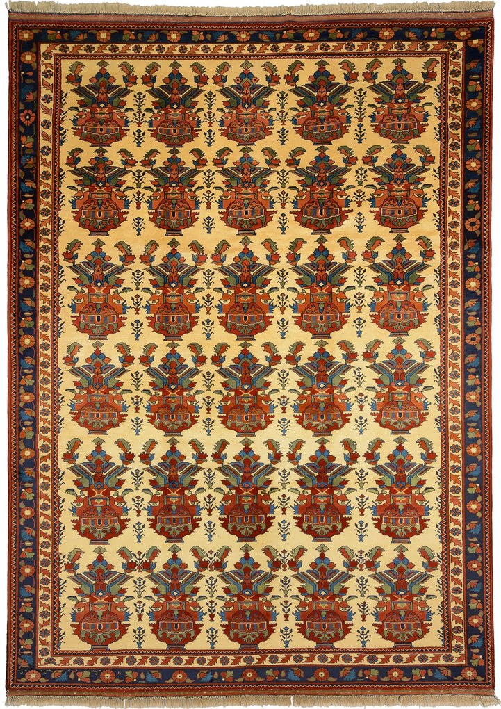 Afghan Tappeto 350x250 Beige (Afghanistan) Annodato A Mano
