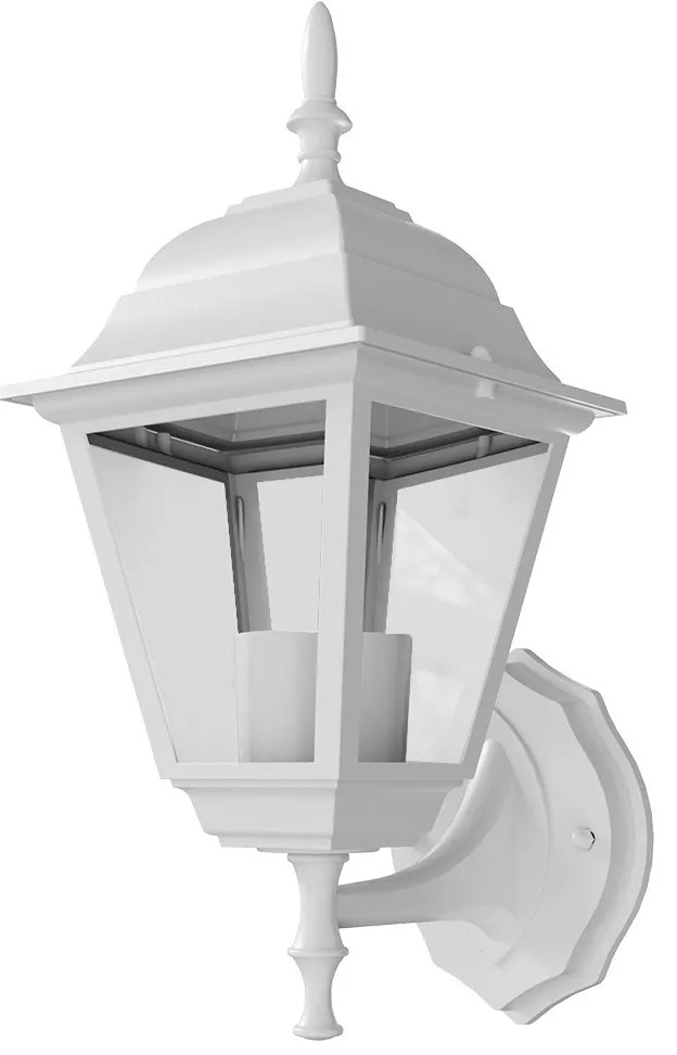 Applique Lanterna da Esterno E27 IP54 Bianca - Serie ALFIERI 1A