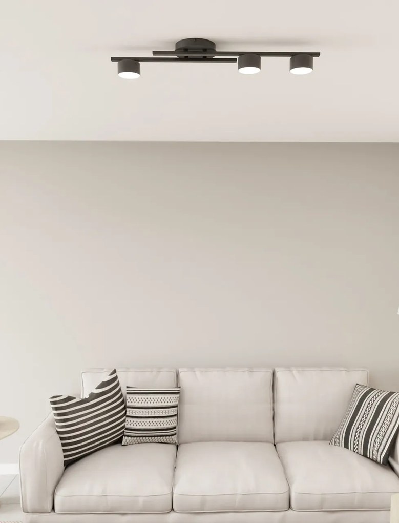 Lampada da soffitto in acciaio FRAGMENT 3 da interno 3xGX53