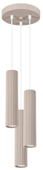 Brilagi - Lampadario LED a cavo CRESTO 3xGU10/10W/230V tortora