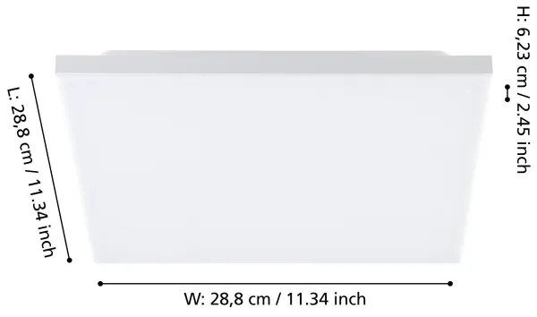 Eglo 900703 - Plafoniera LED TURCONA LED/10,8W/230V