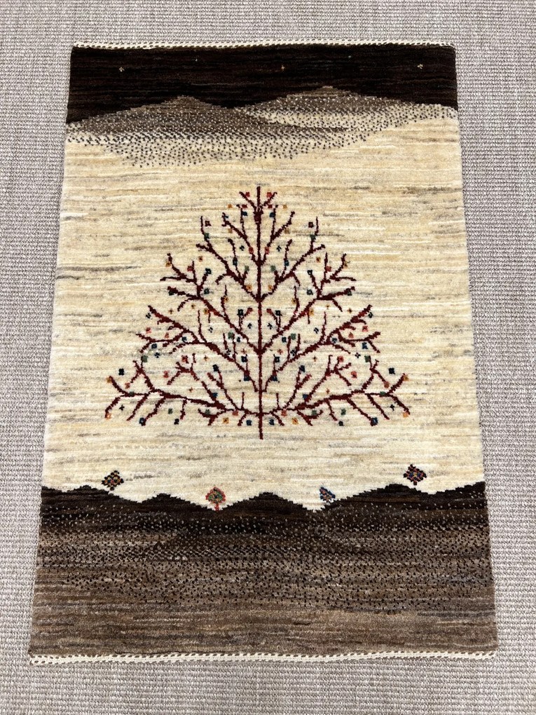 Loribaft Tappeto 100x70 Beige (Iran) Annodato A Mano