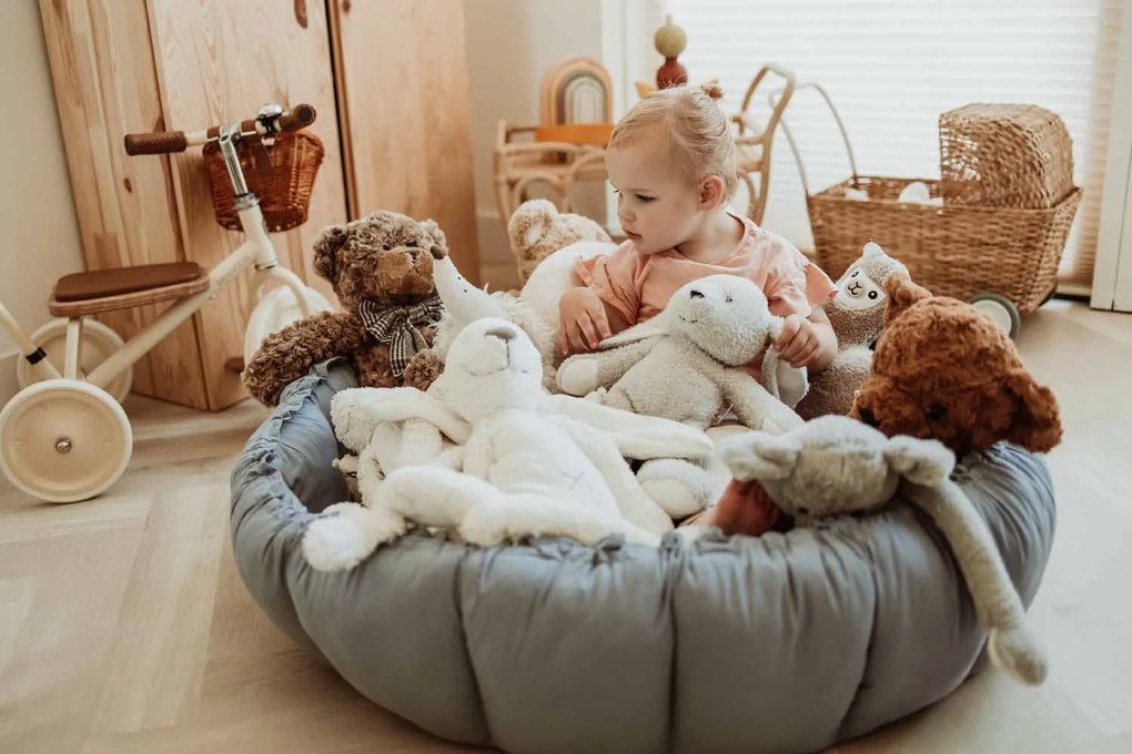 Play&Go Bloom nido per bambini Organic Dusty Blue