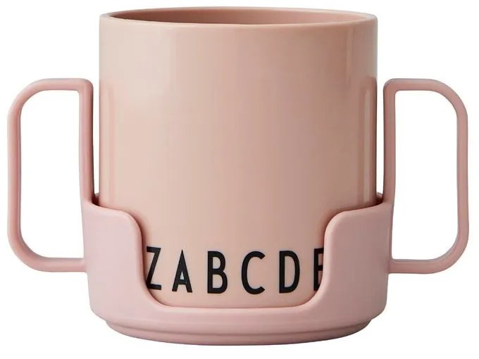 Tazza per bambini rosa Eat & Learn - Design Letters