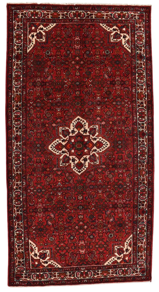 Hosseinabad Tappeto 170 x 320 Rosso (Iran) Annodato A Mano