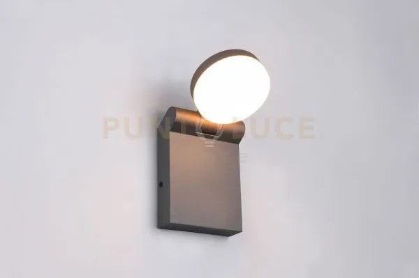 Adour applique da esterno led 7,5w 750lm, 2300+3000+4000k orientabi...
