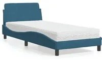 Letto con Materasso Blu 80x200 cm in Velluto 3208295