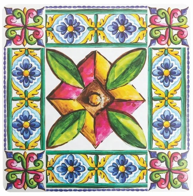 Tovaglietta in plastica 6 pezzi 37x37 cm Costiera - VDE Tivoli 1996