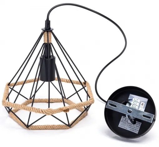 Aigostar - Lampadario a sospensione con filo 1xE27/60W/230V