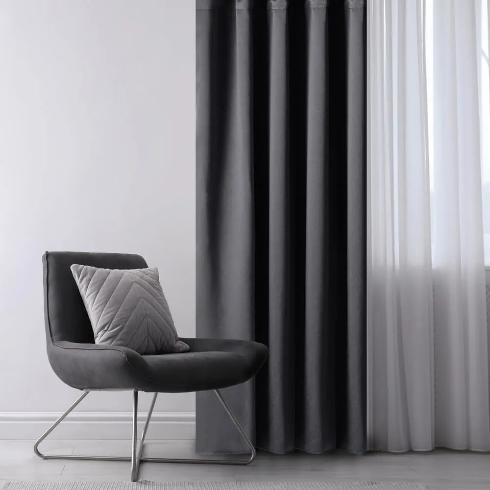 Tenda parzialmente oscurante grigio scuro 140x270 cm Kierra – Restilo