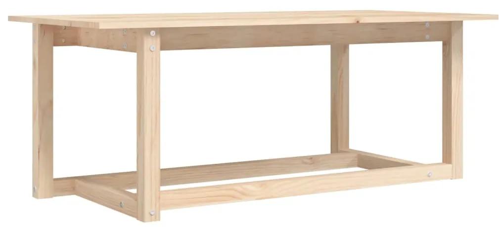 Tavolino da salotto 110x55x45 cm legno massello di pino