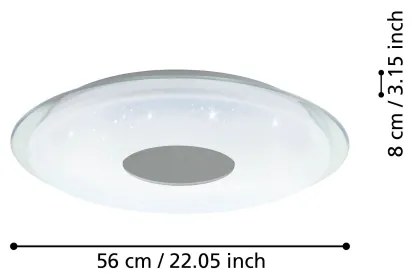 Eglo 900005- Plafoniera LED dimmerabile LANCIANO-Z LED/44,8W/230V 2700-6500K
