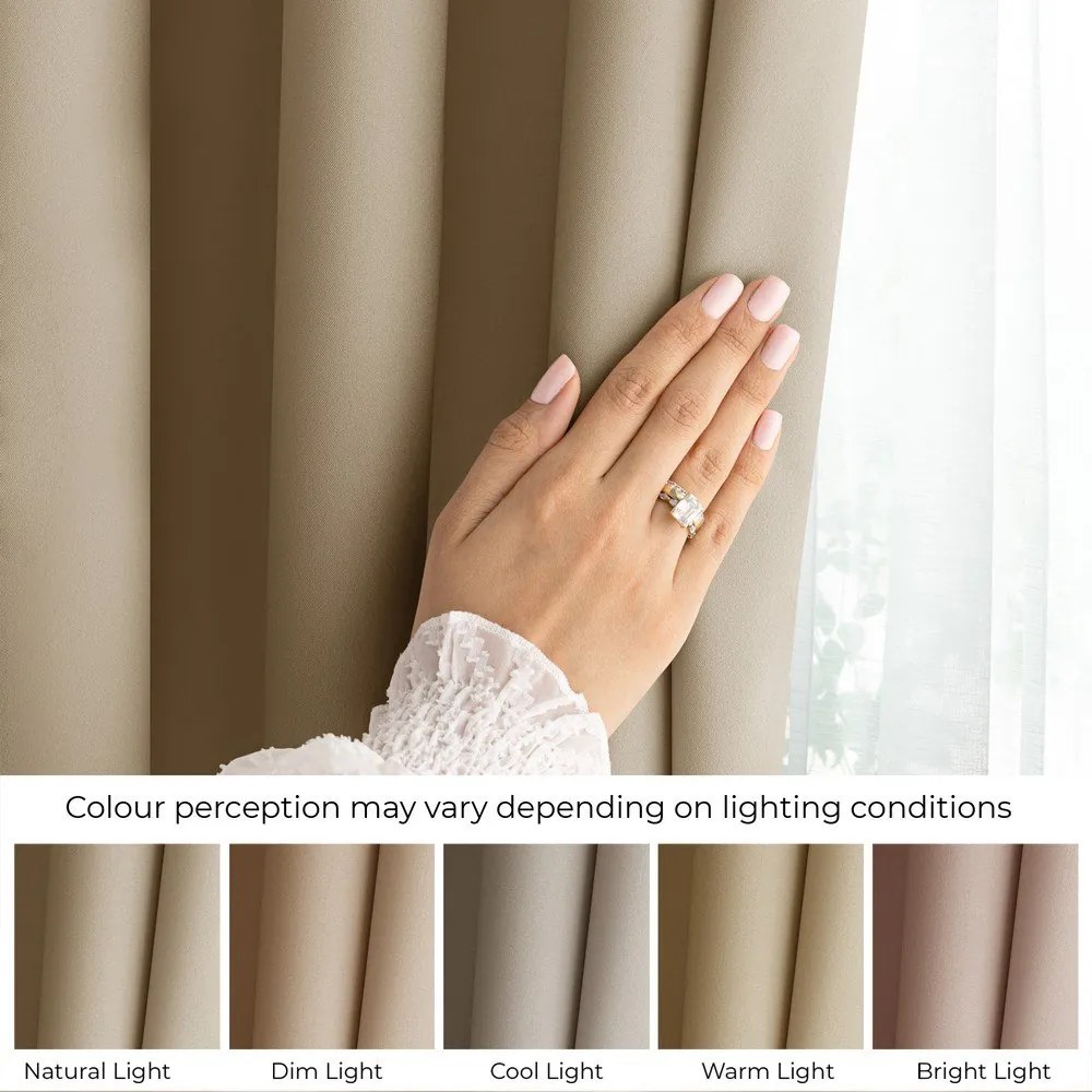 Tenda parzialmente oscurante beige 140x250 cm Carli – Restilo