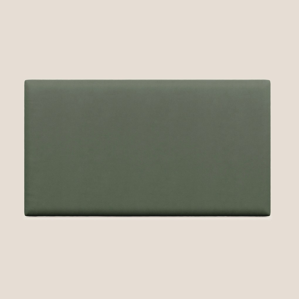 Testata pannello a muro media di varie dimensioni in microfibra smacchiabile T11 verde