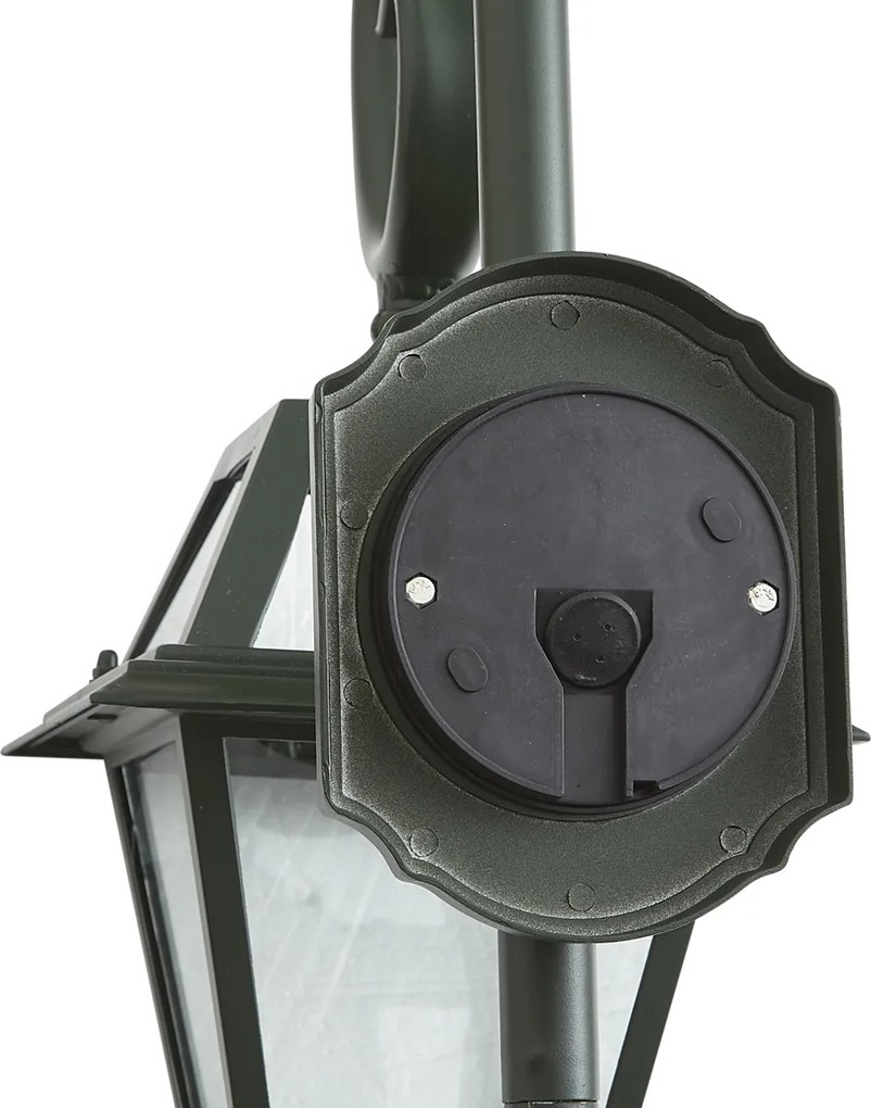 Lanterna da parete classica da esterno verde scuro IP44 - Berta