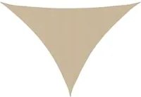 Parasole a Vela Oxford Triangolare 3,5x3,5x4,9 m Beige 135175