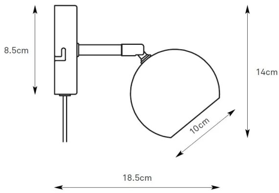 Markslöjd 108984 - Faretto da parete POP 1xGU10/7W/230V marrone