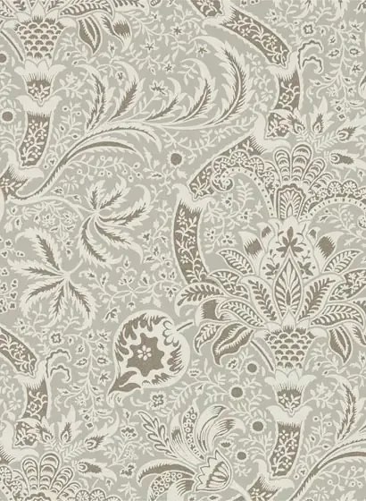 Morris & Co Carta da parati Indian - Grey/ Pewter