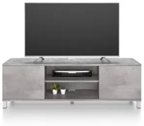 Mobile Porta Tv Rachele, color grigio Cemento