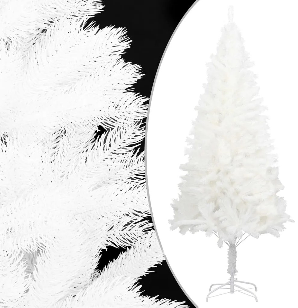 Albero Di Natale Artificiale Con Aghi Realistici Bianco 180 Cm /