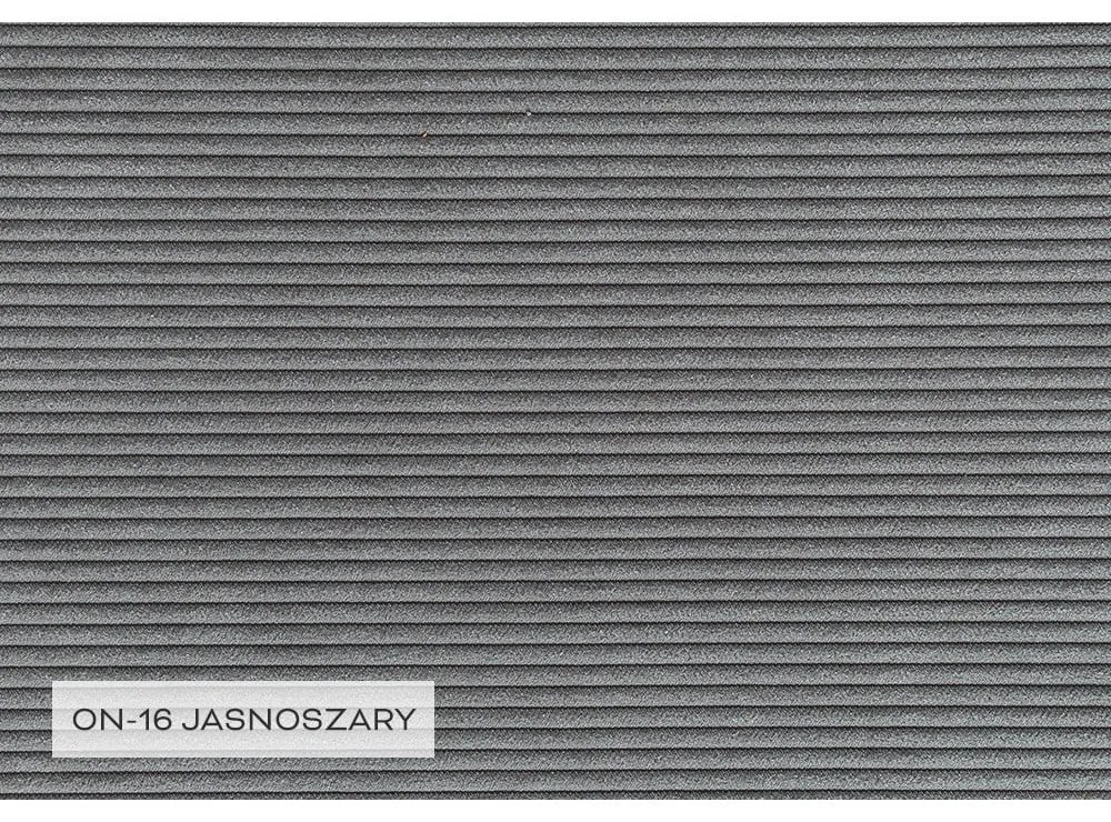 Divano letto in velluto a coste grigio (angolo sinistro) Lofty Lilly - Miuform