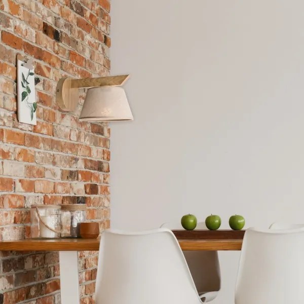 Lampada da parete ANTONIO 1xE14/40W/230V rovere