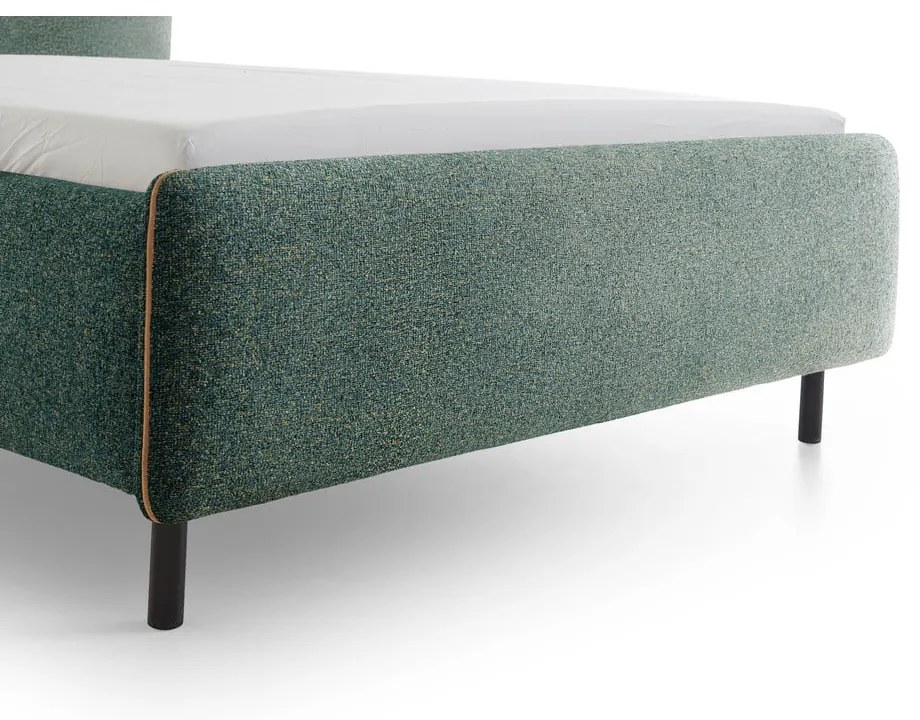Letto matrimoniale imbottito verde scuro rete non inclusa 180x200 cm Primo – Meise Möbel