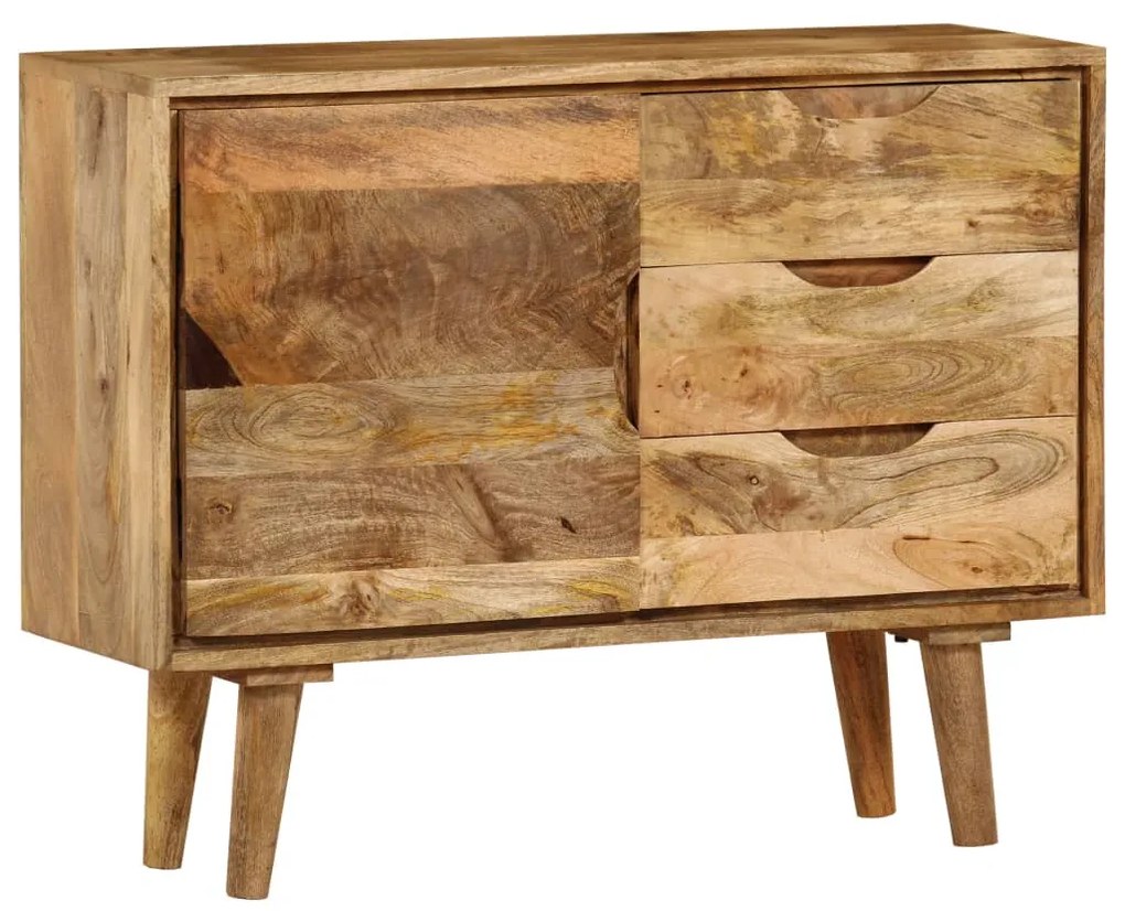 Credenza in legno massello di mango 90x30x69 cm