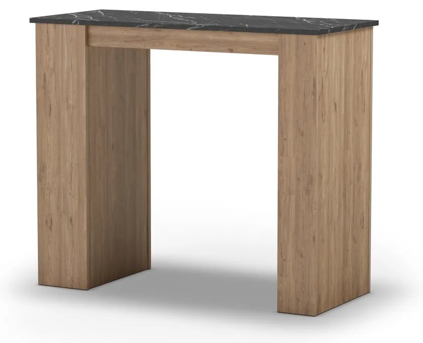 Tavolo da bar con piano in marmo 47x120 cm Peru - Marckeric