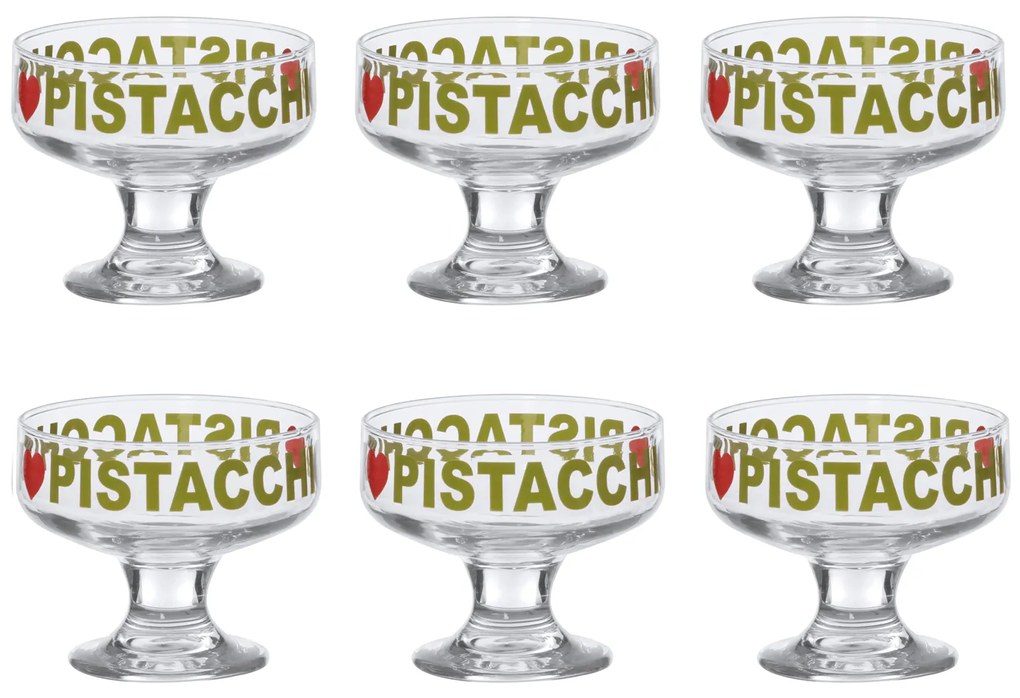 Coppa gelato pistacchio in vetro, da 260 ml