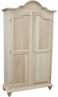 armadio classico 2 porte legno grezzo 112x46x204 - Mobili 2G