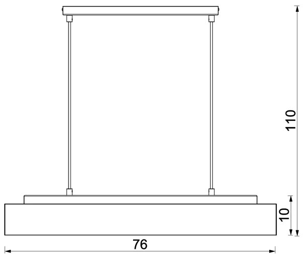 Lampadario a sospensione con filo MAISON 4xGU10/8W/230V marrone/quercia