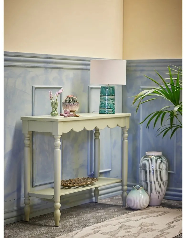 Tavolo consolle verde chiaro in pino massiccio 36x106 cm Salla – Bloomingville