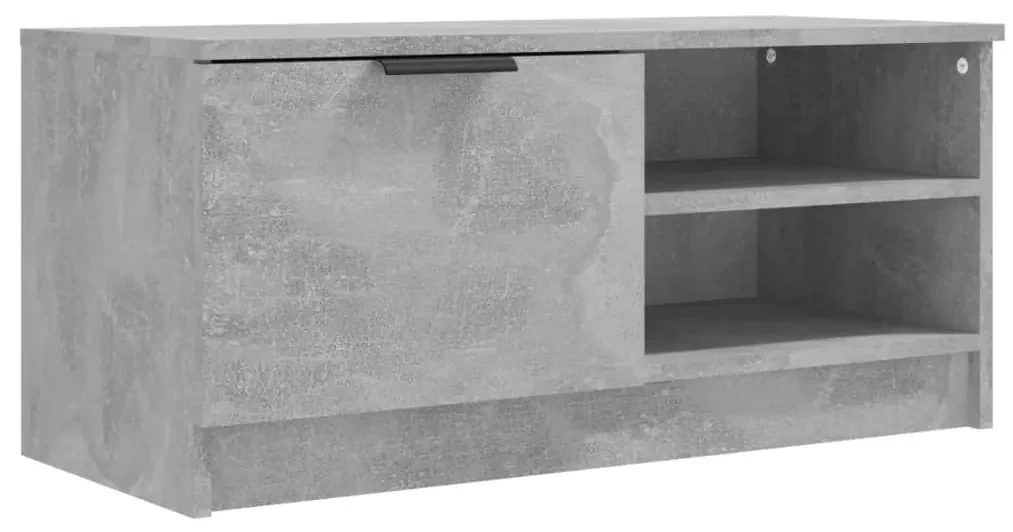 Mobile porta tv grigio cemento 80x35x36,5 cm legno multistrato
