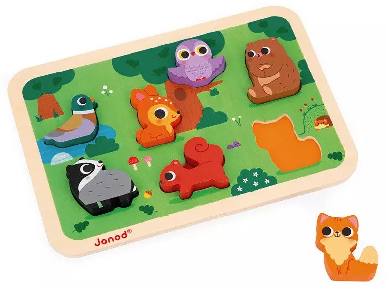 Puzzle a incastro 3D - Animali della foresta