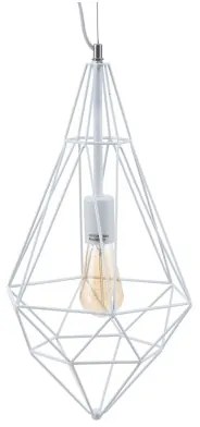 Lampadario Metallo 26 x 26 x 46 cm Bianco