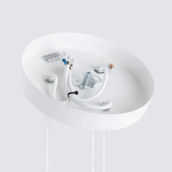 Sollux SL.1538 - Lampadario a sospensione con filo KARBON 3xGU10/10W/230V bianco