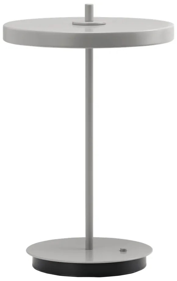 Lampada da tavolo LED grigio chiaro in metallo con paralume in metallo (altezza totale 31 cm) Asteria Move – UMAGE