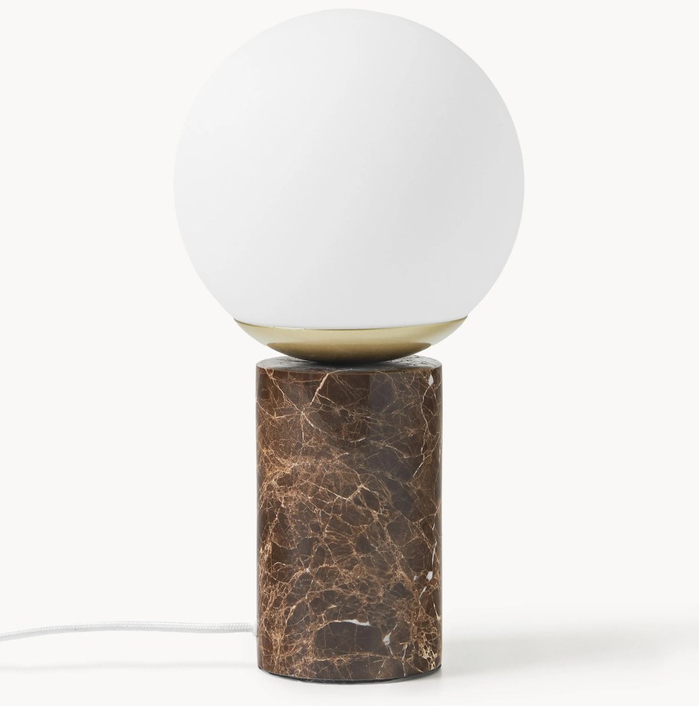 Lampada da tavolo piccola con base in marmo Lilly