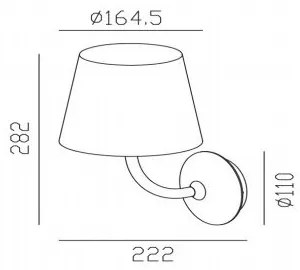 Gardino LX1791 - LED Applique da esterno VIOLA LED/7W/230V IP65